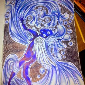 2011: Waterfall angel